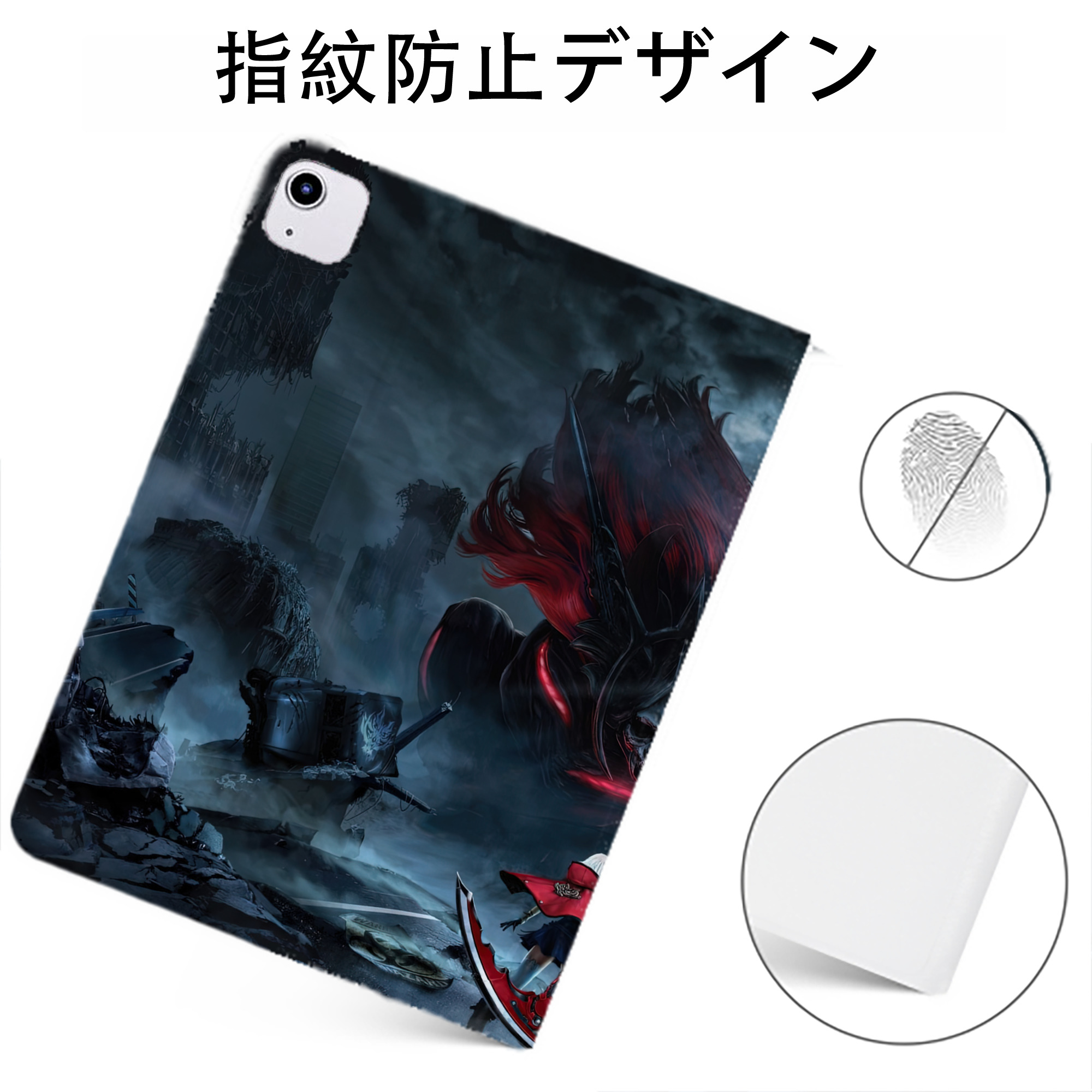 （画像用） Deadpool デッドプール IPadケース ペンホルダー付き ブックスタイルデザイン